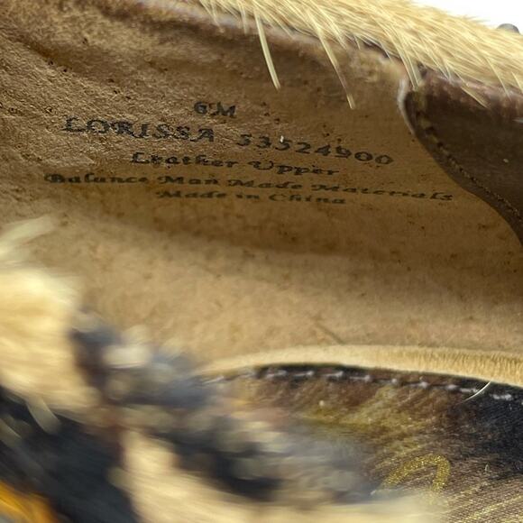 Sam Edelman Lorissa Heels Leopard Print Stud Spiked Pony Hair Peep Toe Size 6 - Picture 13 of 13